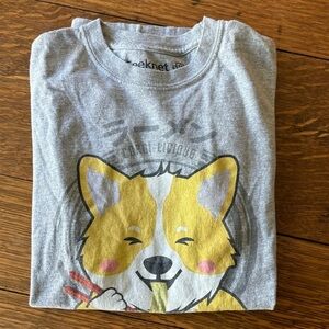 Corgi Licious Dog Ramen T Shirt Thinkgeek / GameStop Gray Medium T Shirt